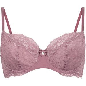 Hunkemöller Dames Lingerie Niet-voorgevormde beugel bh Marine - Roze - maat B70