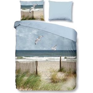 Snoozing Beach - Flanel - Dekbedovertrek - Lits-jumeaux - 240x200/220 cm + 2 kussenslopen 60x70 cm - Multi kleur