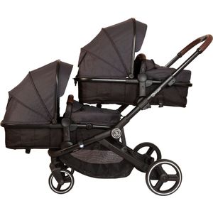 BabyGo - Duo-Kinderwagen - Grijs