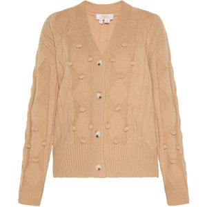 usha - FESTIVAL - Gebreid Vest - Camel