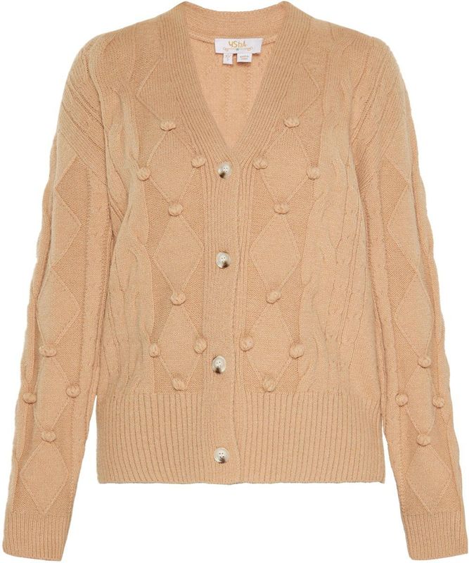 usha - FESTIVAL - Gebreid Vest - Camel