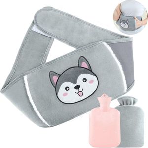 Zachte Pluche Warmwaterkruik met Draagbare Riem - 118 cm voor Nek, Schouder en Rugpijn