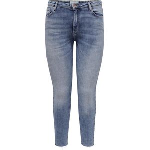 ONLY CARMAKOMA CARWILLY REG SK ANKLE RW DNM CRO26 Dames Jeans - Maat 44 X L32