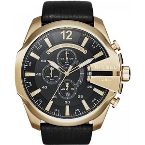 Diesel Mega Chief DZ4344 Herenhorloge 51 mm - Goudkleurig