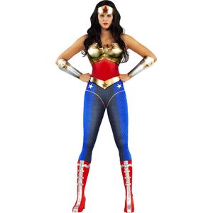 FUNIDELIA Wonder Woman kostuum - Injustice - Voor vrouwen - Maat: XL