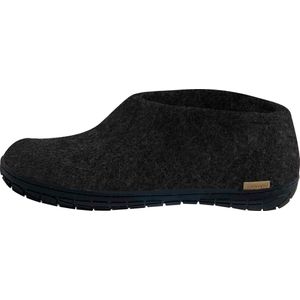 glerups Dames en Heren slippers Naturkautschuksohle Schwarz