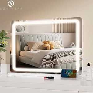 Equivera Hollywood Spiegel - Hollywood Spiegel met Verlichting - Make-up Spiegel - Hollywood Mirror