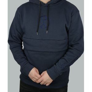 Purpy Hoodie Navy S - hoodie - oversized - met grote zak - Purpy - trui met zak - super warm - extra comfortabel - designer hoodie - streetwear hoody - reis hoodie - Reizen - super zacht