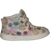 Jochie & Freaks - 24101 Ko - Veterschoenen - Wit Stip