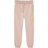 Joggingbroek - Roze - Fleece - Meisjes - Met Motief op de Broekspijp