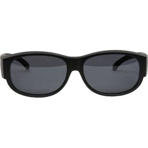 Melleson Eyewear overzet zonnebril zwart polariserend - overzetbril - overzetzonnebril