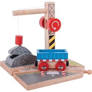 Houten Rails - Gravel Kraan