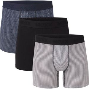 Mexx Boxers 3-pack Zwart /navy /grijs - Maat S