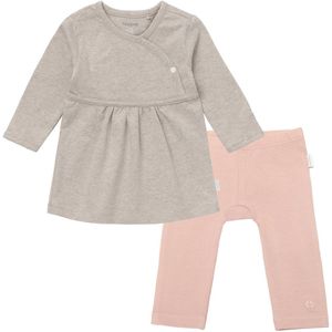 Noppies - Kledingset - 2 delig - Jurk Nevada Taupe - Legging Naranja Rose Smoke - Maat 50