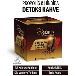 Sifamix Coffee Detox Plus Propolis & Hindiba (Cichorei) Koffie Afslank Aanbeveling van een Diëtist Goedgekeurde 100% natuurlijke en plantaardige formule 1 maand gebruik - Harmana