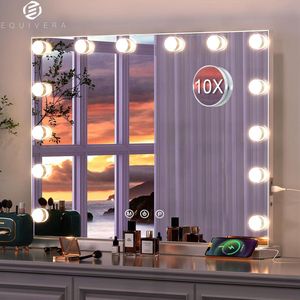 Equivera Hollywood Spiegel - Hollywood Spiegel met Verlichting - Make-up Spiegel - Hollywood Mirror