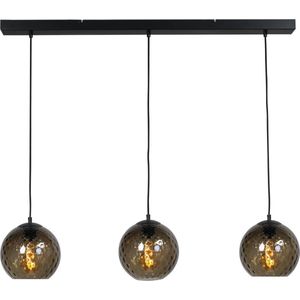 Masterlight Baloton Hanglamp - 3-lichts E27 - Zwart