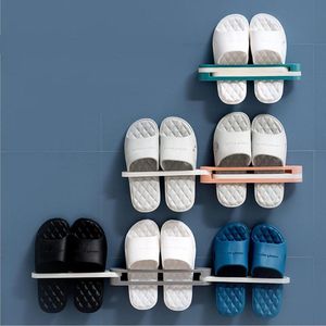 Hangende Schoenenorganisatoren - Opvouwbaar - Wandgemonteerd - Roze Grijs Blauw - 3 Stuks