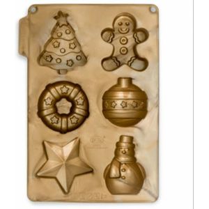 Kerstgebakjes Siliconen bakvorm - Cécoa