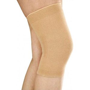 Orione - Elastische wollen kniebandage - Binnenkant katoen buitenkant wol - Mt S knie omvang 30-35cm