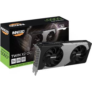 INNO3D NVIDIA GeForce RTX 5060 Ti TWIN X2 OC - Videokaart - 16GB - GDDR7 - PCIe 5.0 - 1x HDMI 2.1b - 3x DisplayPort 2.1a