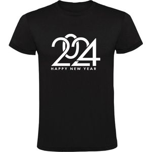 2024 Happy new year Heren T-shirt - nieuwjaar - oud en nieuw - feestdagen - oudjaarsavond - feest