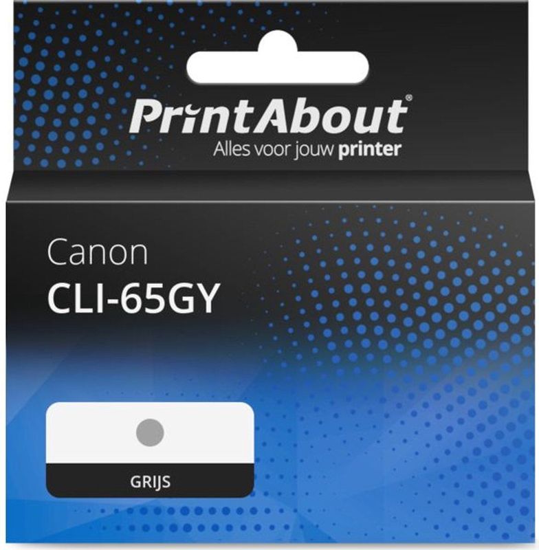 PrintAbout - CLI-65GY - Inktcartridge - Grijs - Geschikt voor Canon