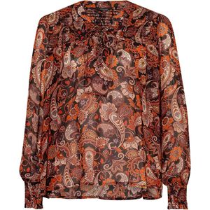 Princess goes Hollywood • oranje paisley blouse • maat 36