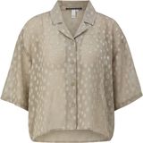 Q/S designed by - Dames bloes - Maat 34 - Vrouwen - Khaki - polyester