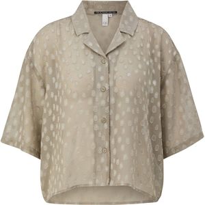 Q/S designed by - Dames bloes - Maat 34 - Vrouwen - Khaki - polyester
