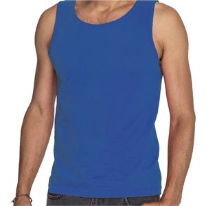 Blauwe tanktop / hemdje voor heren - Fruit of The Loom - katoen - mouwloos t-shirt / tanktops / singlet 2XL