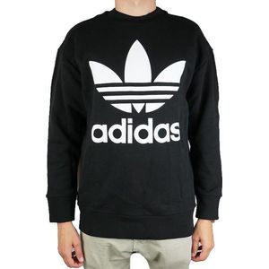 adidas Originals Trefoil Over Crew CW1236, Mannen, Zwart, Sporttrui casual maat: M EU