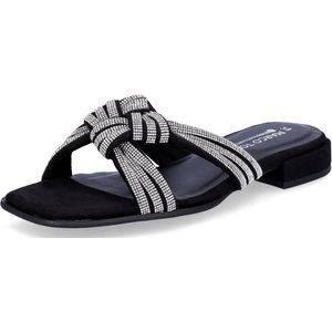 Marco Tozzi by GMK dames muiltjes zwart glitter