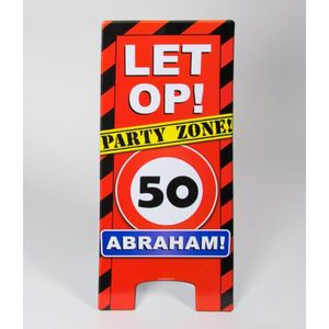 Paperdreams - Warning sign - 50 Jaar - Abraham