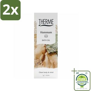 Therme - Hammam - Badolie - Hydraterend - Verzorgend - 100ml - Voordeelverpakking - 2 stuks - Badproducten - Badolie