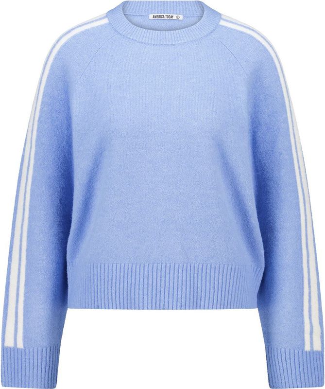 America Today gestreepte pullover grijs