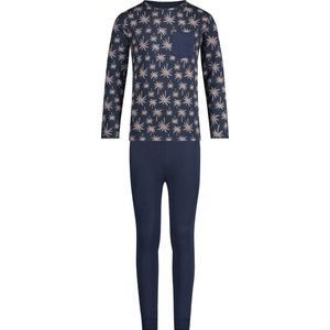 Ten Cate jongens pyjama - Palm - 116 - Blauw.