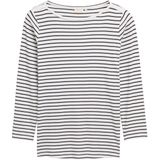 Tom Tailor - Longsleeve - Gestreept - Katoen - Met Boothals