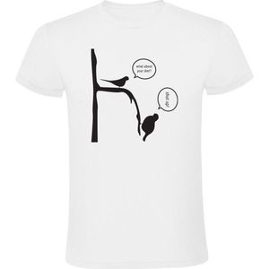 What about your diet? Shut up! Heren T-shirt - vogels - herkenbaar - dieët - humor - grappig