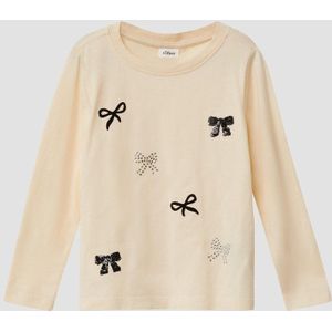 s.Oliver longsleeve ecru met pailletten