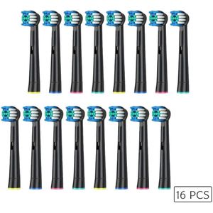 Vervanging borstelhoofden voor Oral B (16 tellen), Precisie Reiniging Tandenborstel Vervangingskoppen, Elektrische tandenborstel hoofden compatibel met Pro1000 Pro3000 Pro5000 Pro7000 - Tweekleurige kleurencombinatieset