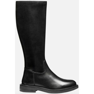 GEOX - Serilda - Kuitlaarzen - Zwart - Gevoerd - Ritszakken aan de zijkant