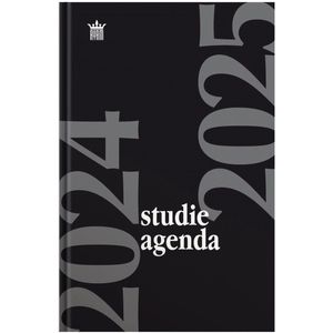 Ryam - Studie Agenda - 2024-2025 - Zwart - A5 - Hardcover - 1 Week op 2 pagina's