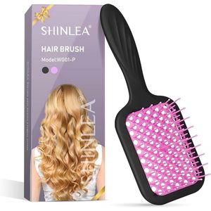 Detangling Haarborstel voor Krullend Haar - Perfect voor Nat en Droog Haar met Scalp Massage