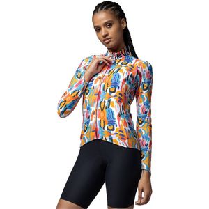 Alé Womens Special Edition Tribal L/S Jersey Fietsshirt (Dames |grijs)