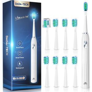 Oplaadbare Elektrische Tandenborstel met Ultrasone Technologie en Automatische Poetsduurherinnering voor Volwassenen en Kinderen