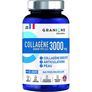 Granions Marine Collageen Type I en II 3000 mg 80 Tabletten