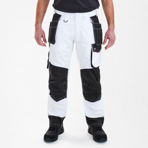 Engel Galaxy werkbroek met holsterzakken 2811-254 - White / Anthracite Grey - 94