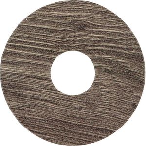 Zelfkl. rozet (17 mm) eiken drijfhout bruin (10 st.)