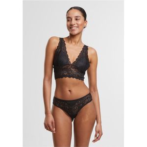 Urban Classics - Gewatteerde Kant-BH - Zwart
